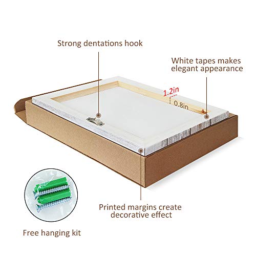 SUMGAR Bathroom Wall Art Beach Pictures Coastal Wall Decor Ocean Canvas Paintings Yellow Artwork,16x24 in - Image 5