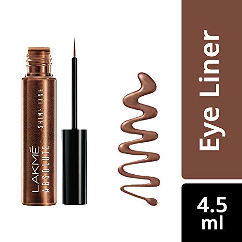 Image of LAKME Insta Shimmery Eye Liner, Blue, 9 Ml And Lakme Absolute Shine Line Eye Liner, Shimmer Bronze Gel, 4.5Ml