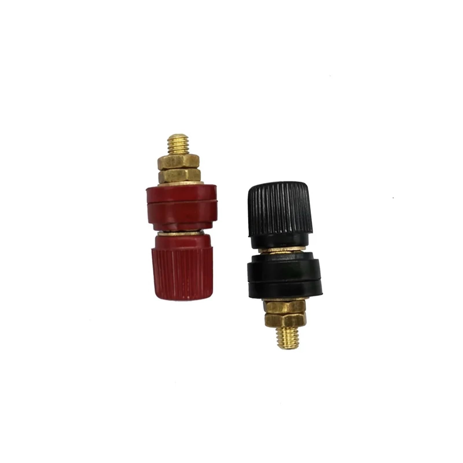 Lot de 20 borniers en laiton rouge et noir de 6 mm - Bornes d'alimentation - Pour machine à souder - Onduleur - Connecteur de poteau (M6 noir)