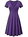 FENSACE Womens Sundresses for Women Tshirt Daphne Wig Purple