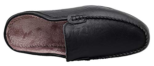 Image of Go Tour Mens Mules Clog Slippers Breathable Punching Leather Slip on Shoes Casual Loafers