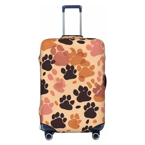 Luggage Cover Elastic Washable Suitcase Cover Dustproof Suitcase Protector Personalized Brown Paws Travel Luggage Baggage Covers For 18-32 Inch