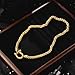Tondiamo Stainless Steel Wheat Chain Necklace Heavy Screw Anchor Shackle Wheat Necklace Chunky Gold Necklace for Women Men