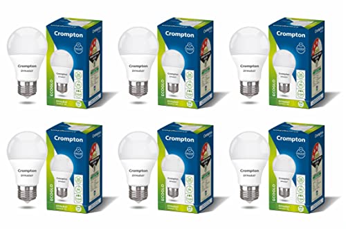 Crompton Dyna Ray 9W Round E27 LED Cool Day Light Pack Of 6 For Rs. 243 @ 74 % Crompton Dyna Ray 9W Round E27 LED Cool Day Light Pack Of 6 For Rs. 243 @ 74 %