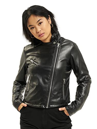 Urban Classics Ladies Faux Leather Biker Jacket dames Jas