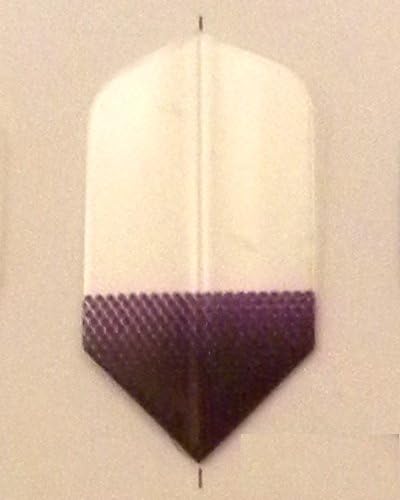25 Sets #3572 AmeriThon Purple/Clear Tinted Nose Dart Flights