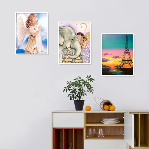 Image of AiYuanzsh 10 Pack 5D Square Diamond Painting Kits for Adults, Full Drill Square Diamond Art Kits Scenery, DIY Square Drill Painting Crafts