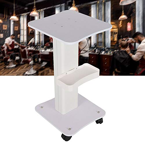 Aluminum Trolley Wheel Stand Hair Salon Beauty Mobile Cart Rolling Trolley Hair Instrument Storage Tray USA