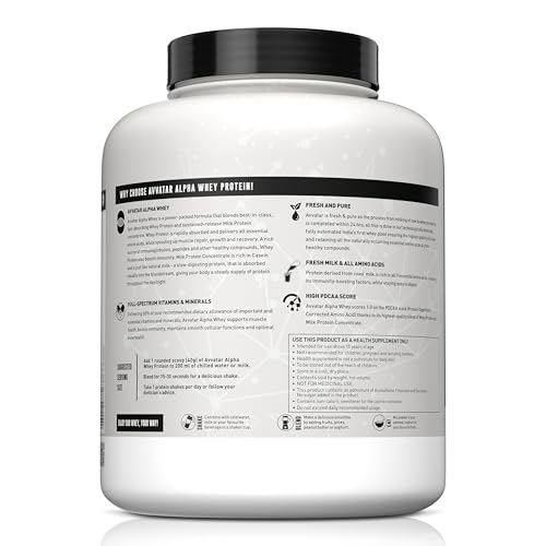 Image of avvatar ALPHA WHEY PROTEIN | 2Kg | Cold Coffee Flavour | 25g Protein | 50 Servings
