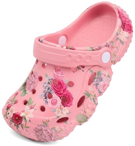 Image of INMINPIN Kids Girls Boys Clogs Garden Shoes Toddler Slides Sandals Children Water Shower Beach Pool Slippers Indoor Outdoor