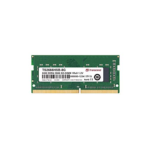 Plus de blocages avec Transcend 8 Go DDR4 2666 MHz So-DIMM la RAM idéale du multitâche