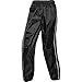 Produktbild DXR Regenhose Damen und Herren wasserdicht Textilhose, wasserdicht, Ganzjahres-Wetterschutz, stabile Spezialqualität, Reflexstreifen, verschweißte Nähte, Schwarz, L