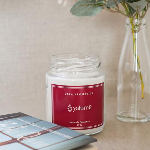 Vela Aromática Frutas Vermelhas 25 Horas (90g) - Yalumê - Vela perfumada100% Vegetal com cera de coc