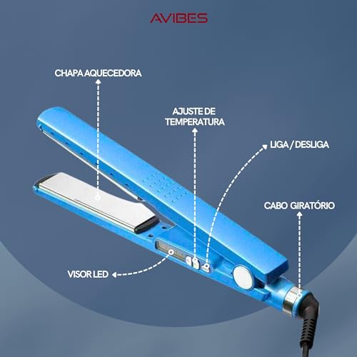 Chapinha Titanium Alisadora de Cabelo Profissional AVIBES