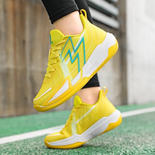 Image of Women Basketball Shoes Fashion Sneakers Comfortable Unisex Athletic Lightweight Non Slip Outdoor Sport Volleyball Shoes