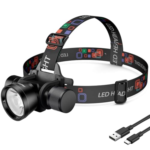 HECLOUD 3000 Lumens Super Bright Diving Headlamp IP68 Waterproof Dive Flashlight Rechargeable Underwater Headlight with 3 Modes Perfect for Scuba, Night Snorkeling and Underwater Exploration
