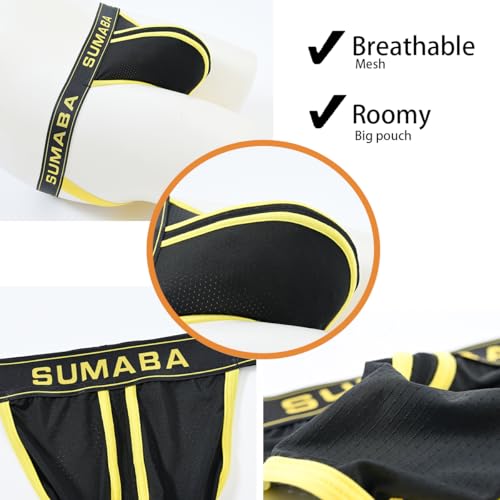 Men's Jock Strap,Mesh Jockstrsp for Athletic Supporte,Low Rise Jock Sports Underwear3