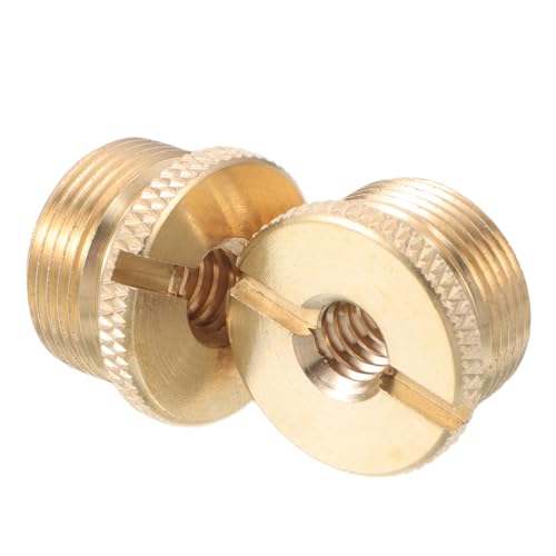 Garneck 2Pcs Microphone Screw Adapter Kit Female to Copper Threaded Adapter for Mic Stand Mount for Recording and Live Streaming