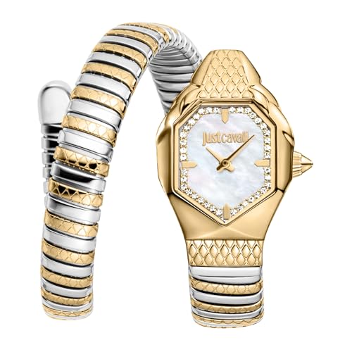 Just Cavalli Femmes Analogique Quartz Montre avec Bracelet en Acier Inoxydable JC1L369M0065