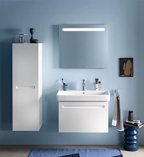 Duravit No.1 Basin taps, Size M (spout Height 117 mm), Basin Mixer tap, Basin Mixer tap with Water-Saving MinusFlow Function, Chrome - Image 4