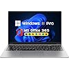 Computadora portátil de 15.6 pulgadas Window 11 Pro con 8 GB de RAM 256 GB SSD, MS Office 365, pantalla 100% sRGB, procesador N4000, portátil, WiFi5 de doble banda, BT4.2, USB-A, HDMI, pantalla FHD