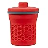 Prep Solutions Heat-Resistant Silicone Grease Strainer & Keeper - 2 Cup Capacity, Red #3
