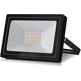 MEIKEE led 投光器 作業灯 看板灯 10W 電球色 集魚灯 駐車場灯 省エネ 高輝度 豪雨対応 工場 IP66防水 体育館用 倉庫照明 防犯灯 ナイター 船舶 屋外作業 屋内 屋外 設置可能 BBQ用 3000K 900LM 70w相当 5万時間点灯可能 13年間耐久度 日本語取扱説明書付き PSE認証済み 2Pプラグ