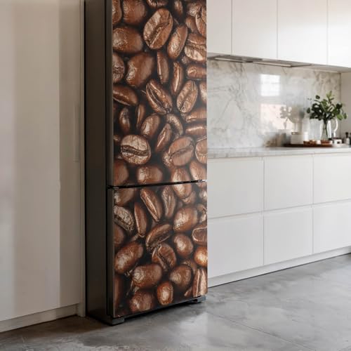 Décalcomanie auto-adhésif frigo 60x190 grains de café haute définition - 4