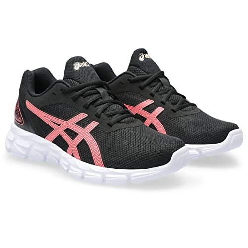 ASICS Women's Gel-Quantum Lyte II Sportstyle Shoes, 9, Black/Blazing Coral