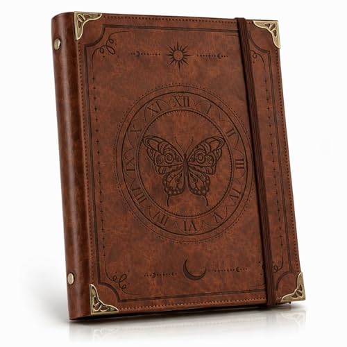 Hoborato PU Leather Butterfly Binder
