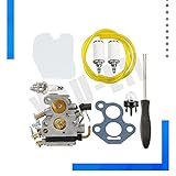Peso del artículo: 160g QIUXIANG Caruretor carbohidratos en Forma for Husqvarna 235E 235 236 240 574 719 402 545 072 601 240E Motosierra Junta del Filtro de bujías Herramienta 21 Estriado