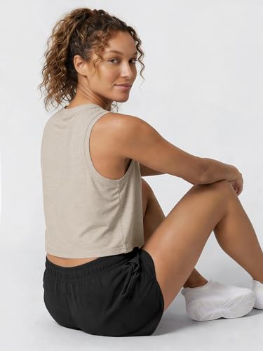 Image of ODODOS Women's Performance Tank Ultra Soft odSTRATUM Tech Sleeveless Tee Shirts High Crew Neck Pullover Top