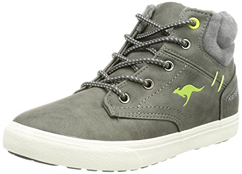 KangaROOS Unisex Kinder Kavu X Sneaker, Steel Grey Lime, 30 EU