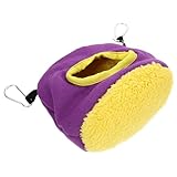 GATHINESS Hamaca Colgante para Pájaros Invierno, Nido de Jaula Pequeño de Algodón Morado, Cama Cálida para Loros y Cacatúas, Accesorio Transpirable para Suministros de Mascotas