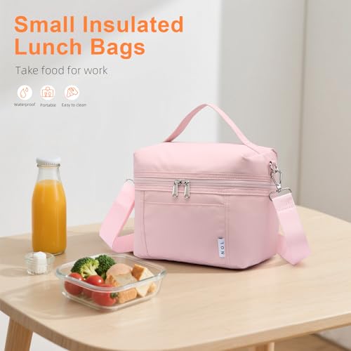 Image of NOL Natural Organic Lifestyle Insulated Lunch Bags for Women Cooler Bag Lightweight Nylon Waterproof Lunch Box For Work