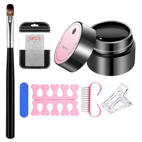 Gel Reparador De Uñas: GelInstantáneo Para Uñas Agrietadas De 5 Gramos, Juego De Reparación De Manicura Natural, Gel Fortalecedor Para Mujeres | Dañado Roto Split Agrietado Manicura Mantenimiento