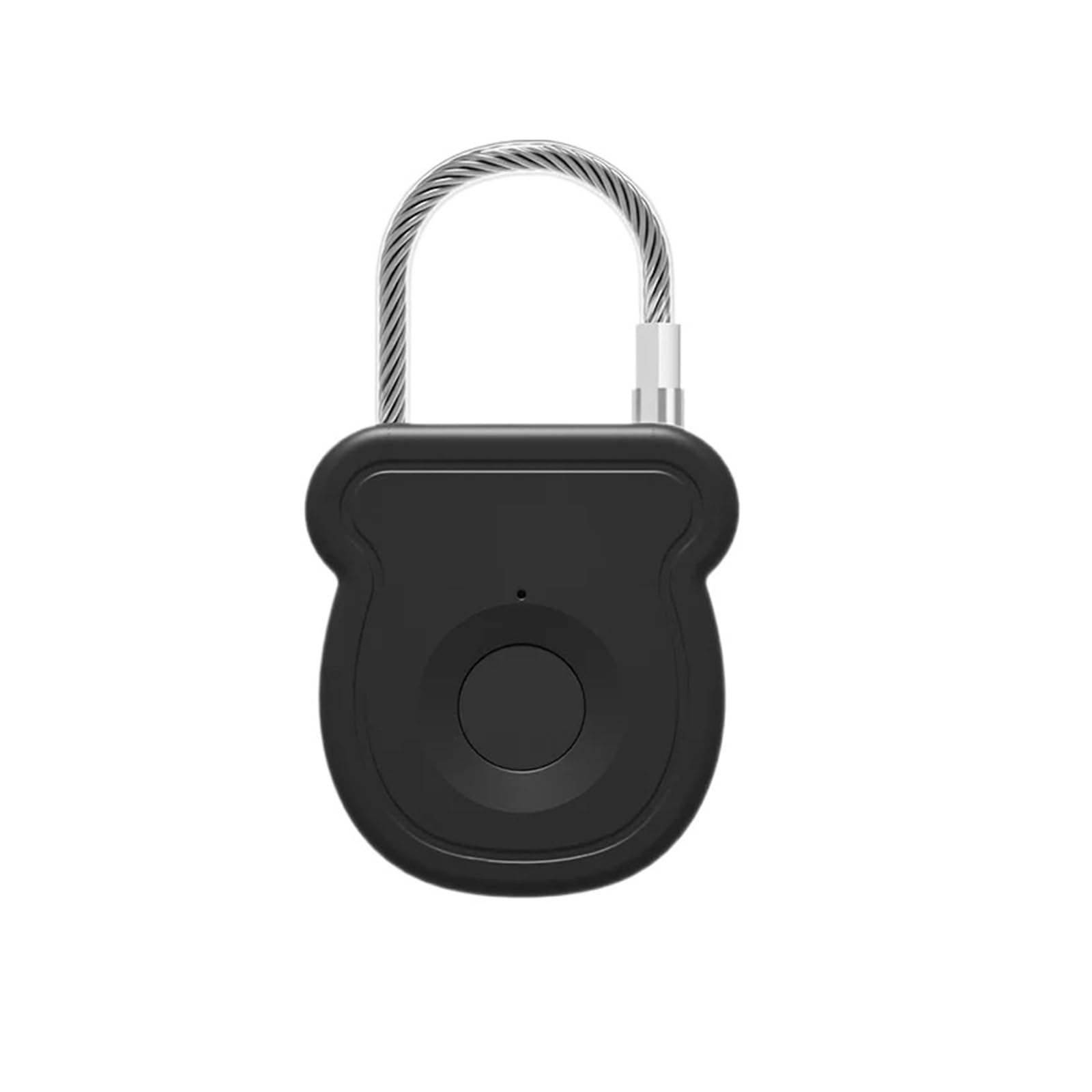 Keyless Fingerprint Biometrics Padlock Electric Lock 20 Users Plastic Material
