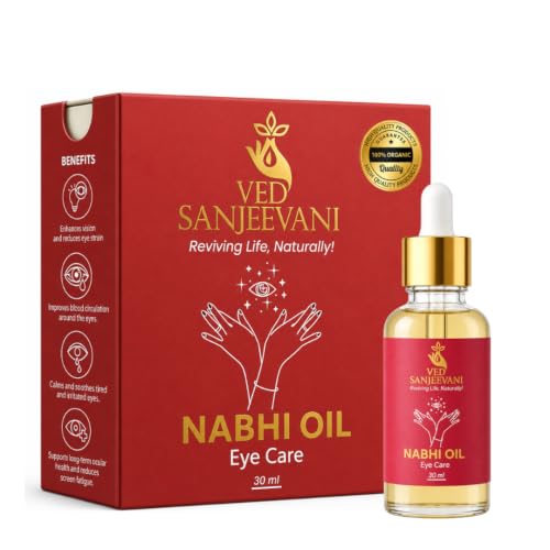 Image of Ved Sanjeevani Eye Care Nabhi Oil for Soothing & Nourishing Tired Eyes with Herbal Oils for Rested Feel, 30 ml