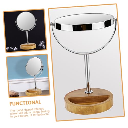 Espejo de maquillaje de doble cara Beavorty para mesa miniatura 5