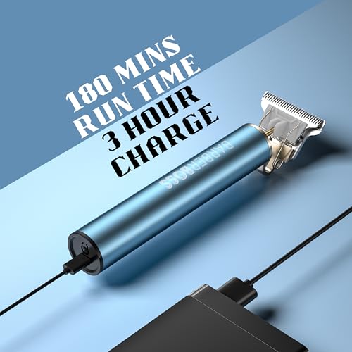 Barberboss Bartschneider und Kabellose Haarschneidemaschine Herren - Präzisions-Haarschnittschneider, Detail-Trimmer für Bart, Haare - Komplettes Herren-Pflegeset