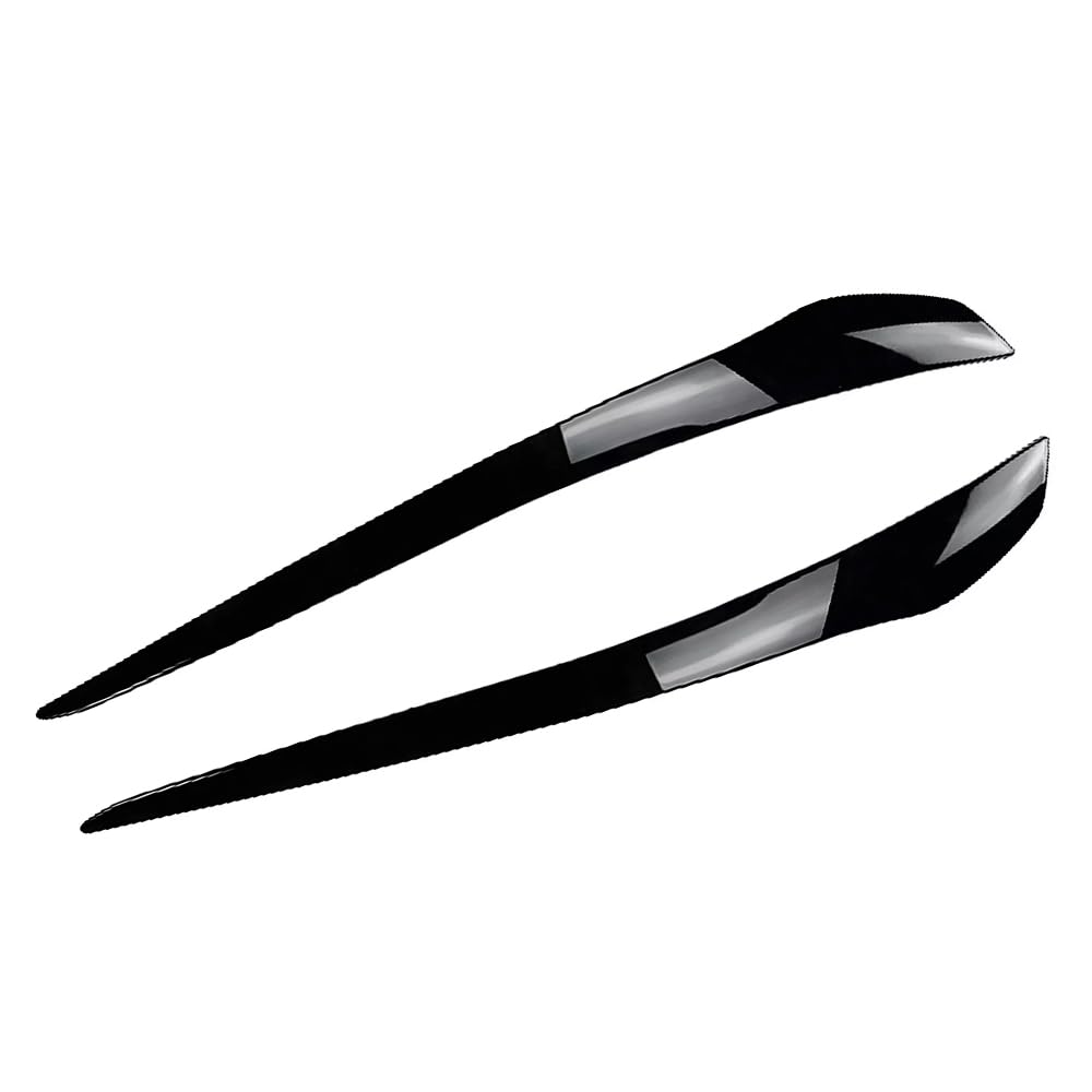 Párpado de Faro, Cejas de Faros de Coche Negro Brillante, Cubiertas de Cejas Cubiertas de Párpados compatible con BMW Serie 3 Coupe E92 E93 LCI 2010-2012
