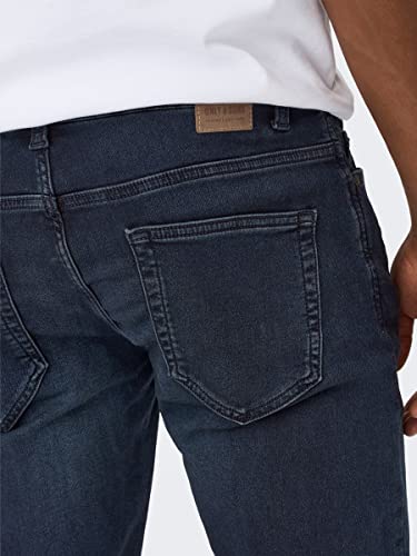 Only & Sons NOS Homme Onsloom Dark Blue Sweat Pk 3631 Noos Jean slim, Bleu (Blue Denim Blue Denim), 32W / 34L EU