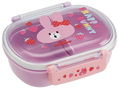 スケーター 子供用 抗菌 お弁当箱 ふわっと盛れる 360ml フラッピーバニー 女の子 日本製 QAF2BAAG-A