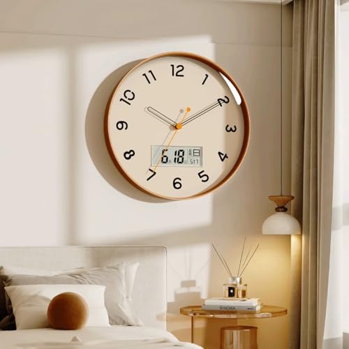 Horloge murale silencieuse sans tic-tac pour chambre à coucher et salon - 4