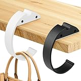 Restynic 2 x Handtaschenhaken für Tisch, C-Form, Geldbörsenaufhänger für Schreibtisch,...