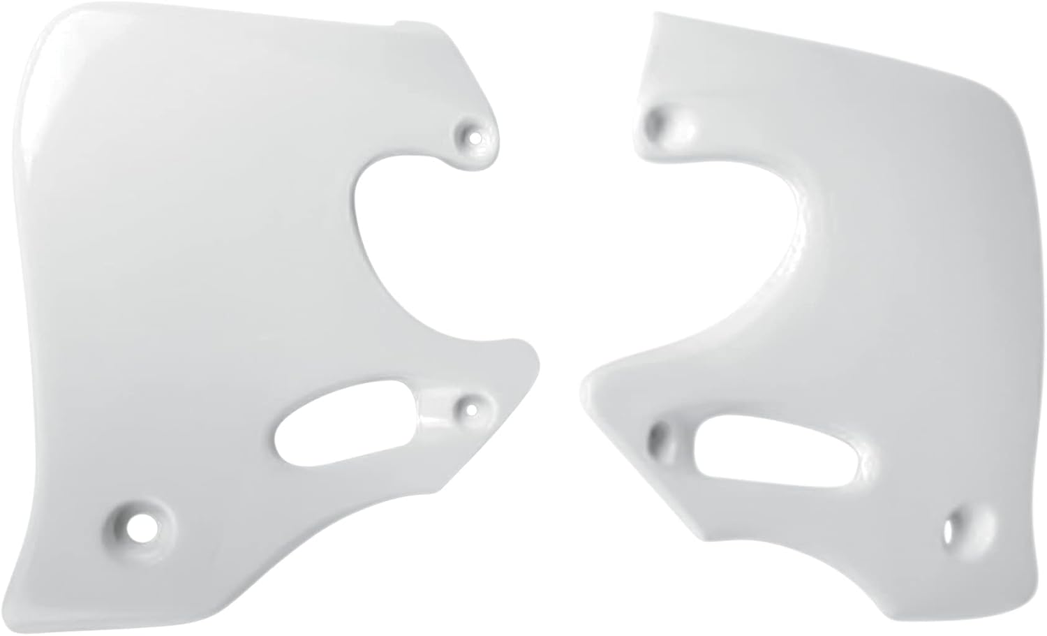 UFO White Plastic Radiator Shrouds/Covers for '93-94 CR125/'92-94 CR250 (HO02653041)