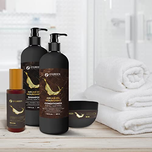 Moroccan Argan Oil Shampoo And Conditioner Sls Sulfate Paraben Salt Free - Thickening For Fine/Thin Hair - Safe For Color And Keratin Treated Hair Best Gift Set For Damaged, Dry, Curly Or Frizzy Hair #TOP4