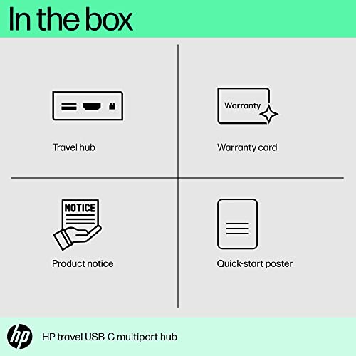 Hp Travel Usb-C Multi Port Hub (1C1Y5Aa, Black) #TOP5