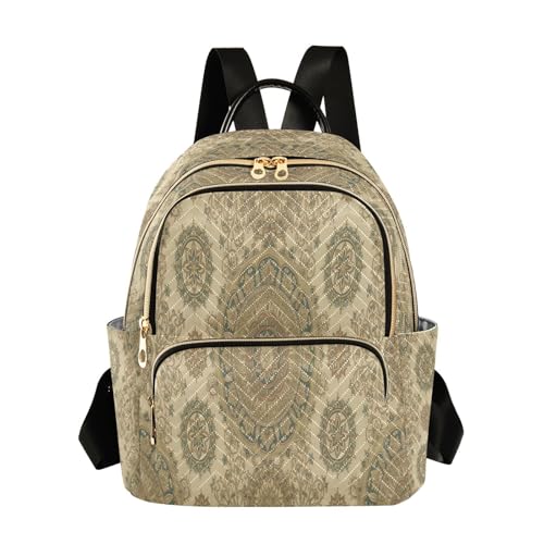Mini sac à dos mandala haut de gamme - Finition matelassée et design moderne épuré