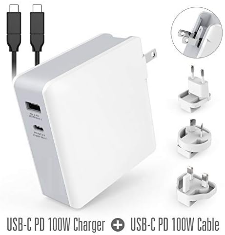 Alsterplus 45W / 61W / 87W / 100W / 112W USB C Charger Adapter - PD 3.0 USB C Cable Compatible for Wacom MobileStudio Pro, Macbook Pro, Macbook Air ThinkPad, Laptop, Notebook, HP ASUS Samsung Lenovo